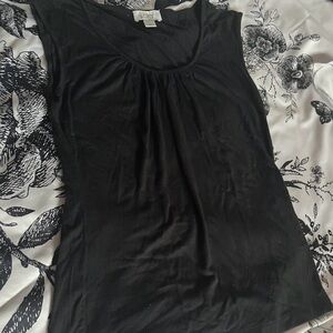 Y2K black sleeveless tank top